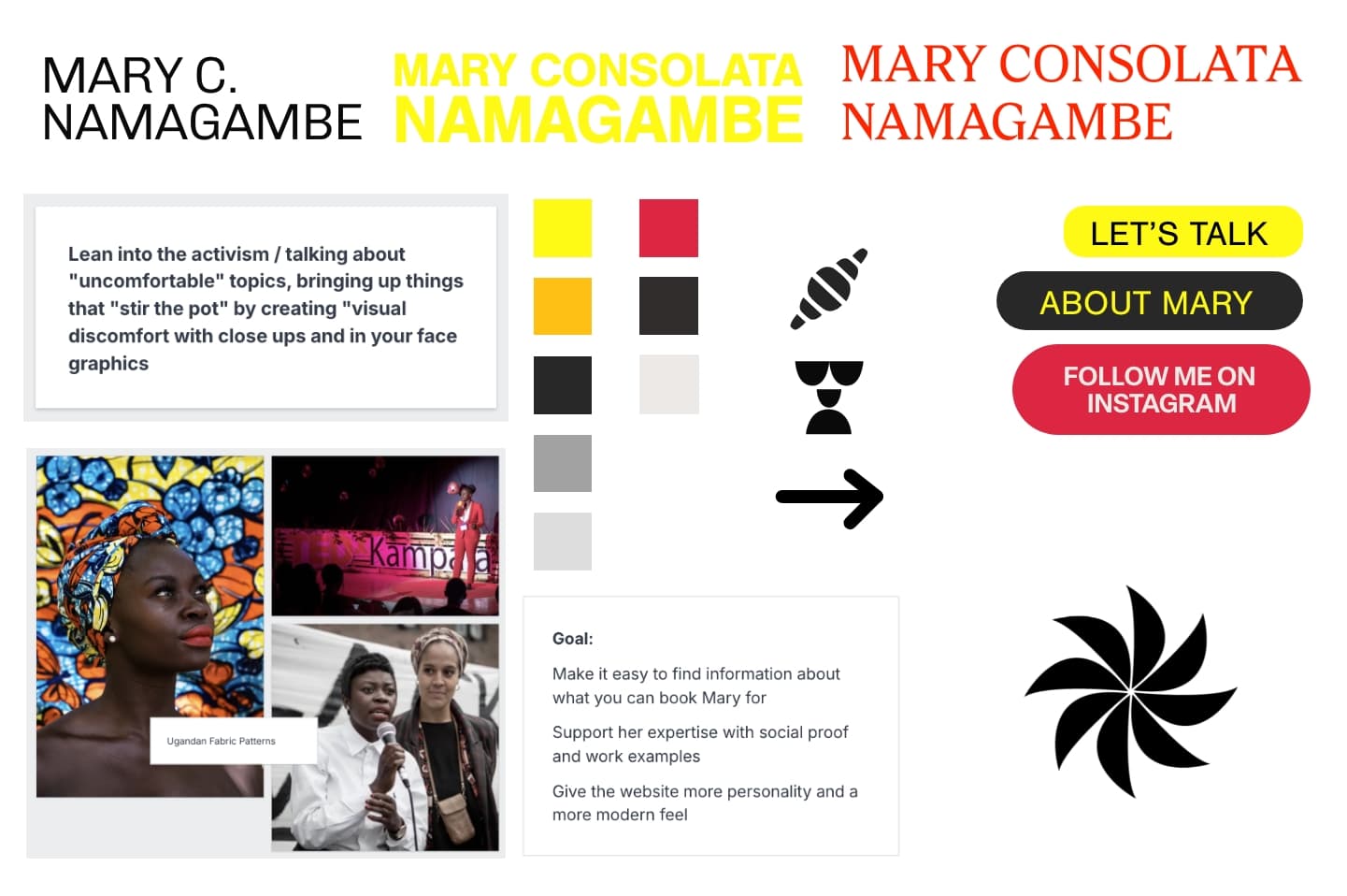 Moodboard for wex444xxxbsite showing visual elements such as buttons and icons