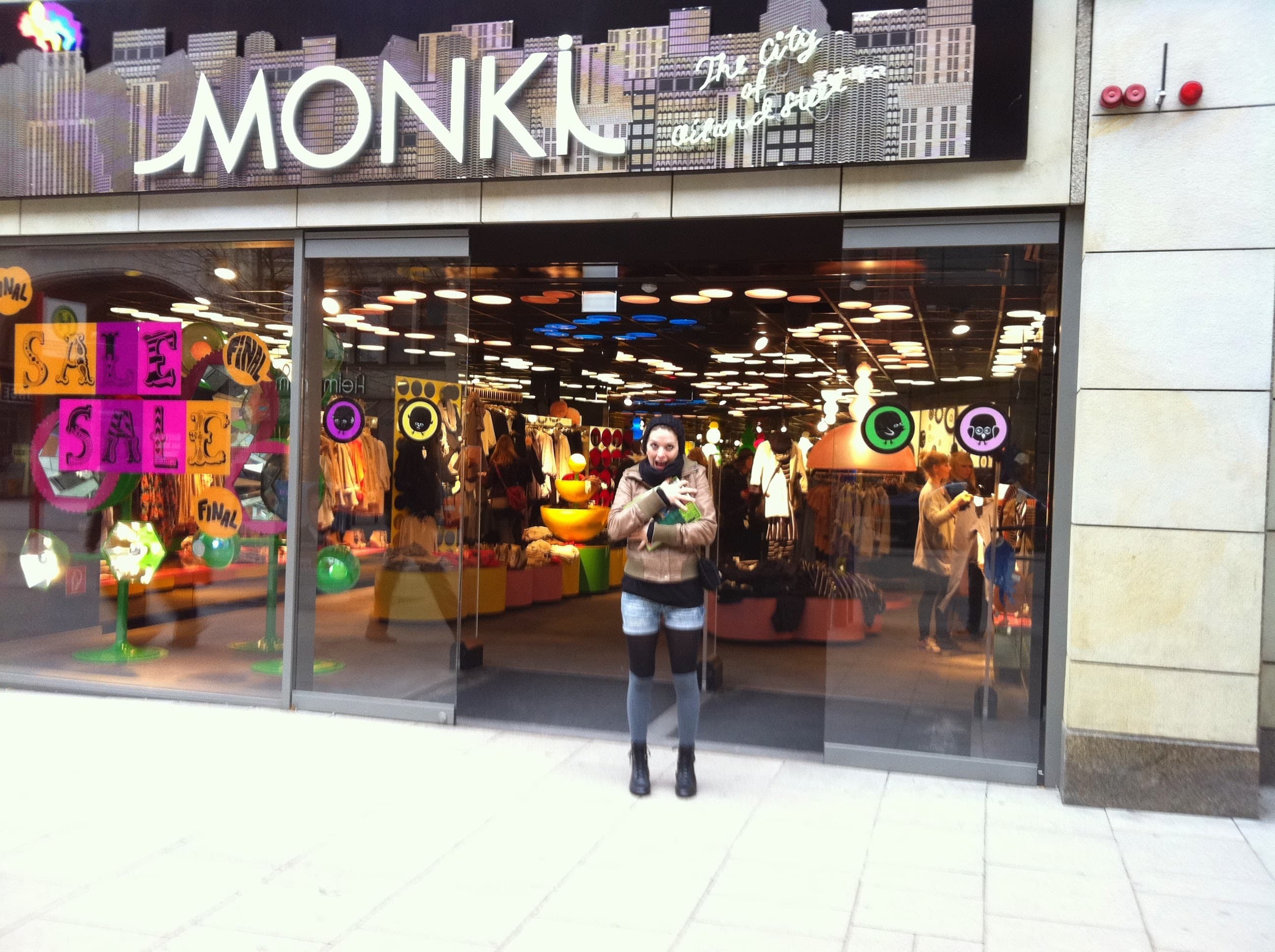 Monki's Hamburg store in 2019 showcasing vibrant and playful design