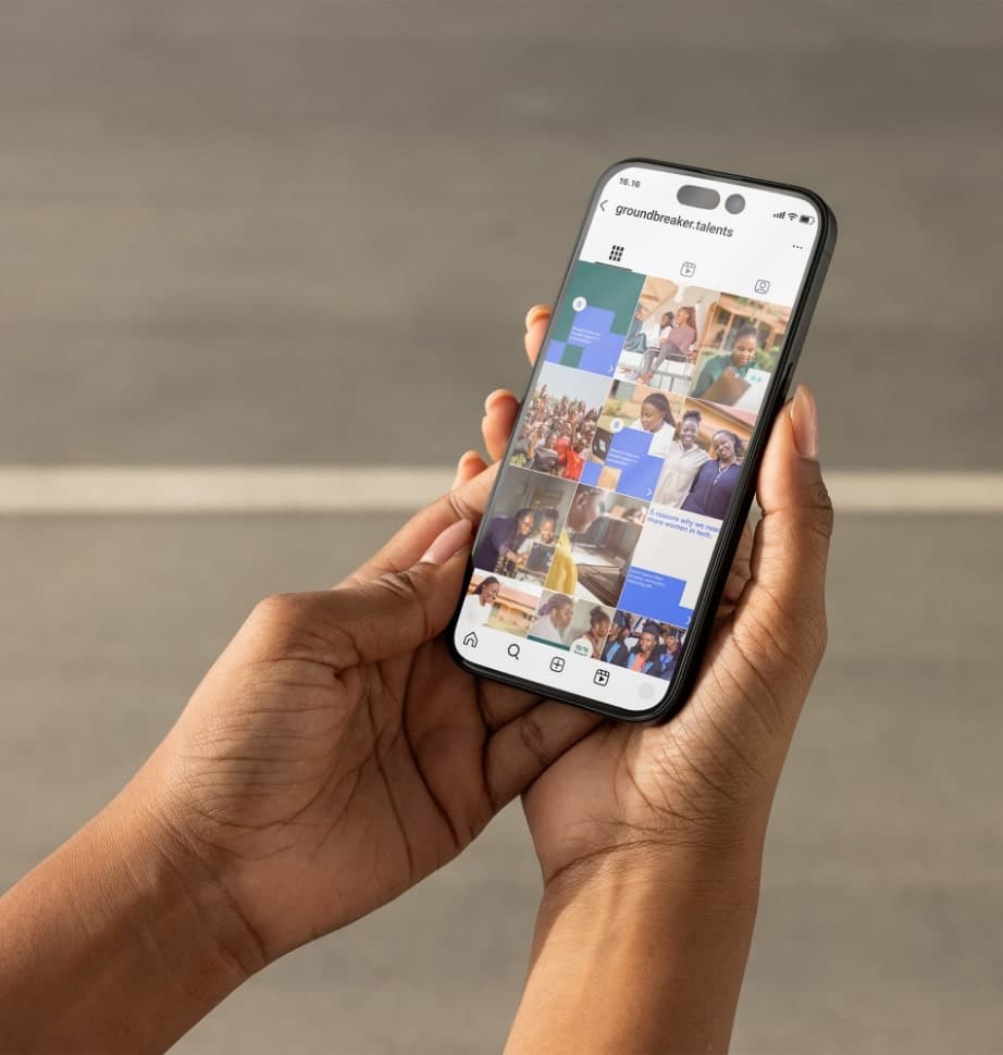 Groundbreaker Talents instagram feed by Chukster Studio